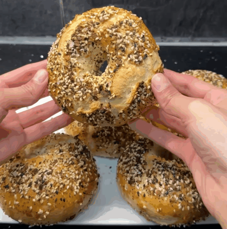 Homemade bagels